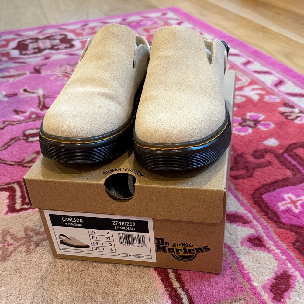 Dr. Martens Light Tan Slip-On Shoes
